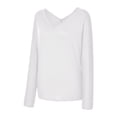 thumbnail image 5 of Tbopshirt Womens Top Women Fashion Casual Solid V-Neck Loose Long Sleeve T-shirt Top Blouse Pullover, 5 of 5
