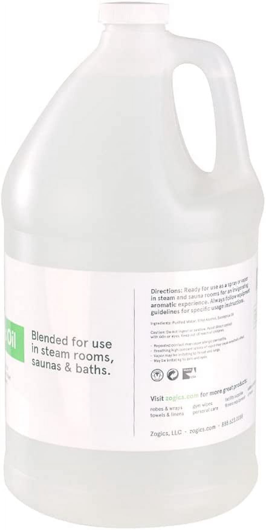 Zogics Eucalyptus Oil Blend for Steam Room Oil (1 gallon)