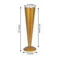 thumbnail image 2 of Efavormart 20" Gold Metal Trumpet Flower Vase Wedding Centerpiece, 2 of 10