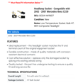 thumbnail image 2 of Headlamp Socket - Compatible with 2002 - 2007 Mercedes-Benz C230 2003 2004 2005 2006, 2 of 2