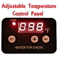 thumbnail image 3 of 12"x12" CHICK BROODER HEATING PLATE 22-WATTS DIGITAL HEAT TEMPERATURE ADJUSTABLE, 3 of 4