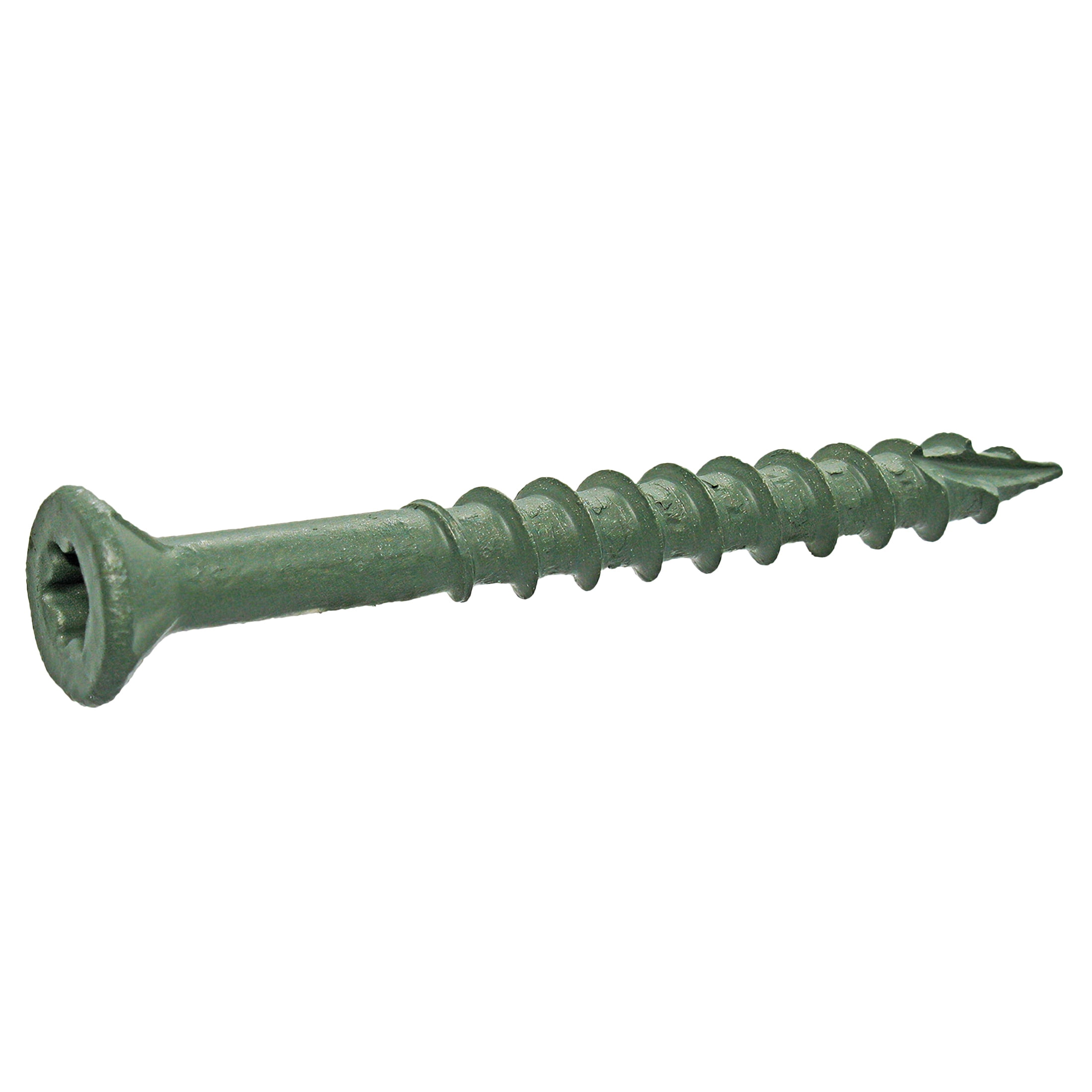 Grip-Rite PrimeGuard Plus #9 x 2 in. Green Wood to Wood Deck Screw 1lb.