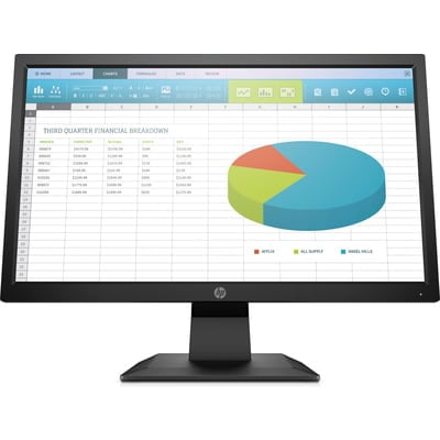 Hp P4 Led Monitor 19 5 19 5 Viewable 1600 X 900 Hd Tn 250 Cd M 1000 1 5 Ms Hdmi Vga Displayport Black Walmart Com Walmart Com