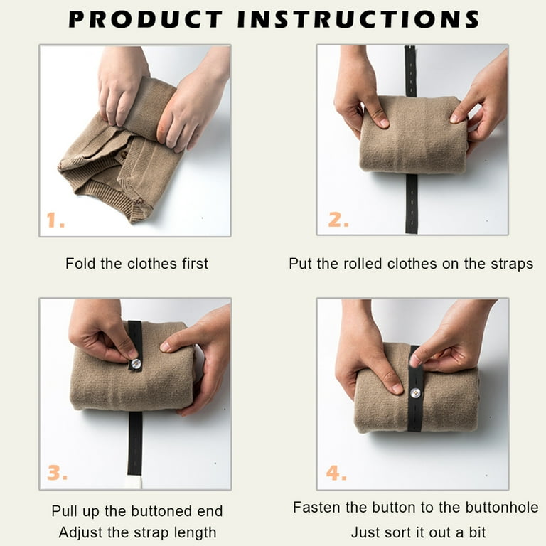 50-Pack Clothes Storage Elastic Bands – Self-Adhesive Roll Binding Belts With Buckle For Closet Organization