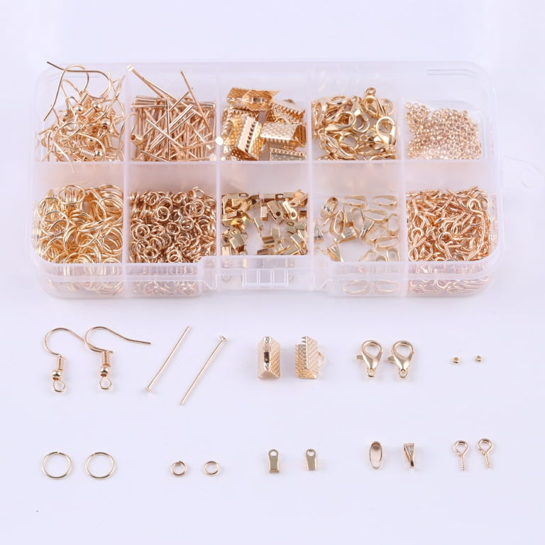 Jewelry Making Supplies Kit - Jewelry Repair Tool with Accessories Jewelry  Pliers Jewelry Findings and Beading Wires DIY earring necklace