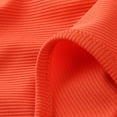 thumbnail image 3 of Women Summer Tops Women's Sexy V Collar Sleeveless Solid Color Stripe Vest T-Shirt Dare Top Women Blouse Dressy Cute Business Tops Conceal Top Camisole for Bra Cleavage Jewelry for Orange S, 3 of 7