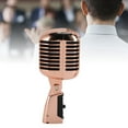 thumbnail image 1 of Microphone Vocal Dynamique Rétro Classique, Style Vintage Ancien Micro Cardioïde Unidirectionnel, Support Universel Compatible, pour Karaoké Performance en Direct, 1 of 7