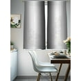 thumbnail image 4 of Gray White Sheer Curtains for Living Room Bedroom Modern Gradient Geometric Sheer Curtains 72 Inch Long 2 Panels Set Light Filtering Curtain Window Treatments Drapes for Dining Room, 4 of 6