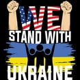 thumbnail image 3 of CafePress - We Stand With Ukraine Pajamas - Men's Dark Loose Fit Cotton Pajama Set, 3 of 7