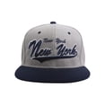 thumbnail image 2 of Original City Caps Baseball Snapback Hat - New York - Grey/Navy, 2 of 2