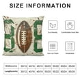 thumbnail image 5 of YINGXI  Football Game Time Throw Pillow Covers,American Football Game Cushion Case for Sofa Couch 24x24in, 5 of 5