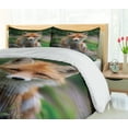 thumbnail image 5 of Ambesonne Fox Duvet Cover Sets, Young Coyote Photo, 2-Queen, Ginger Multicolor, 5 of 7