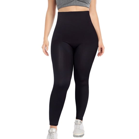 COMFREE High Waisted Medium Compression Leggings - Shapewear for Women