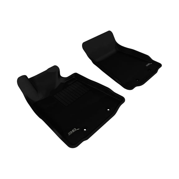 3D MAXpider Custom Fit Kagu Floor Mat (Black) Compatible with Nissan 370Z 2009-2020 - R1