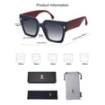 thumbnail image 5 of Gafas de sol SOJOS Vintage Oversized Square SJ2194 para mujer, 5 of 5