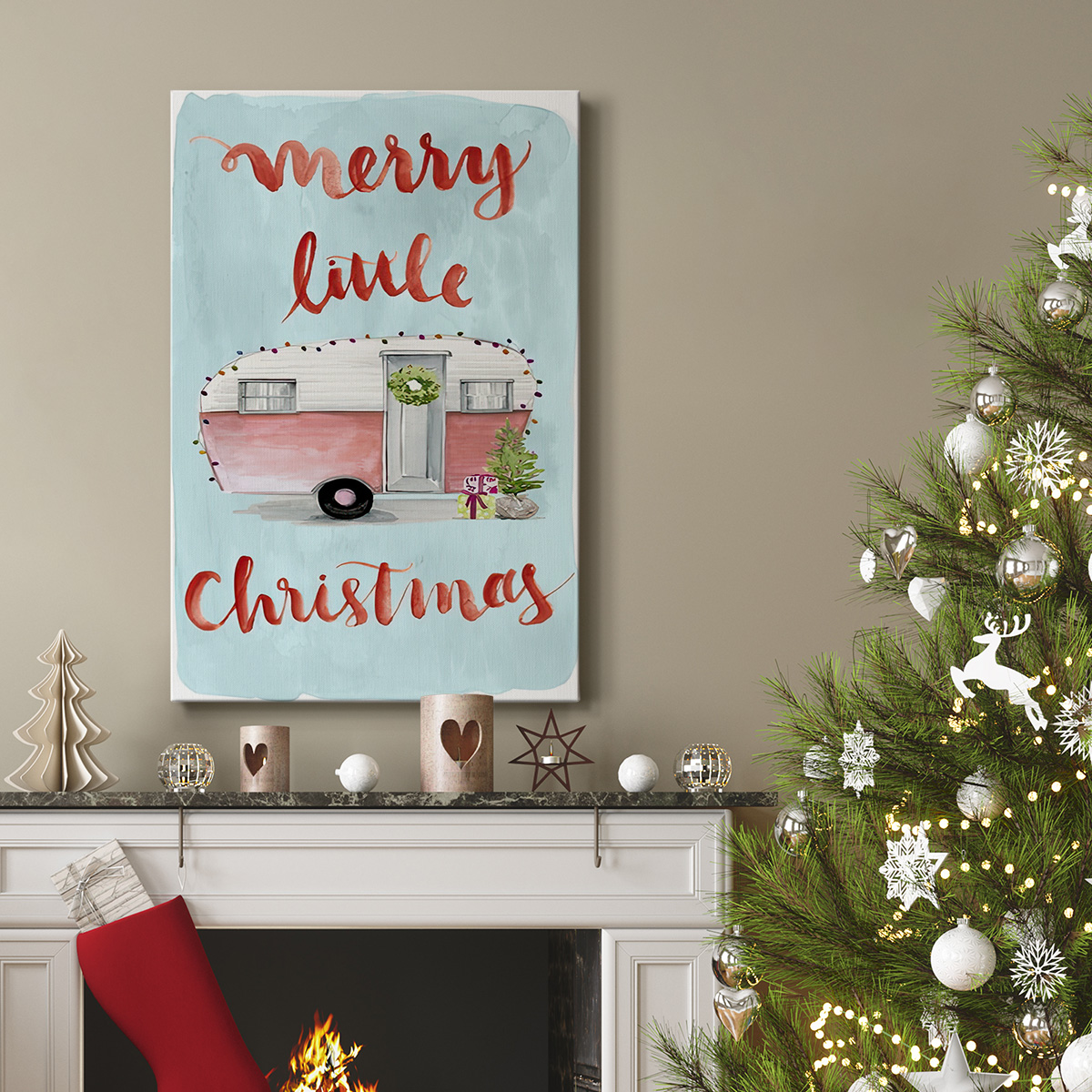 Christmas Cars Collection B- Gallery Wrapped Canvas