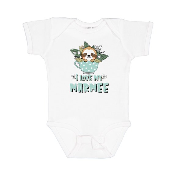 Inktastic Teacup Raccoon I Love My Marmee Boys or Girls Baby Bodysuit