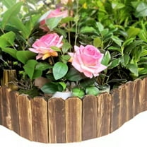 GOOHOCHY Lawn Edging Border Fence Natural Atmosphere Rectangular 1Set 47.2x11.8x0.5In