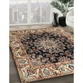 thumbnail image 3 of Ahgly Company Machine Washable Indoor Square Traditional Bakers Brown Area Rugs, 4' Square, 3 of 7