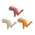 thumbnail image 1 of Ganchos para escritorio con forma de gato, sin taladro, organizadores de escritorio para llaves, bolsos y auriculares., 1 of 8