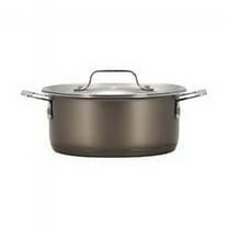 Bon Chef 60025TAUPE 40 oz Hotstone Taupe Cucina Pan with Lid - Induction Bottom