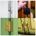 thumbnail image 4 of Uxcell 4Pcs 3.5 inch Door Hinge Pins, Removable Brushed Door Hinge for Wood Residential Door Replacement, Gold, 4 of 5