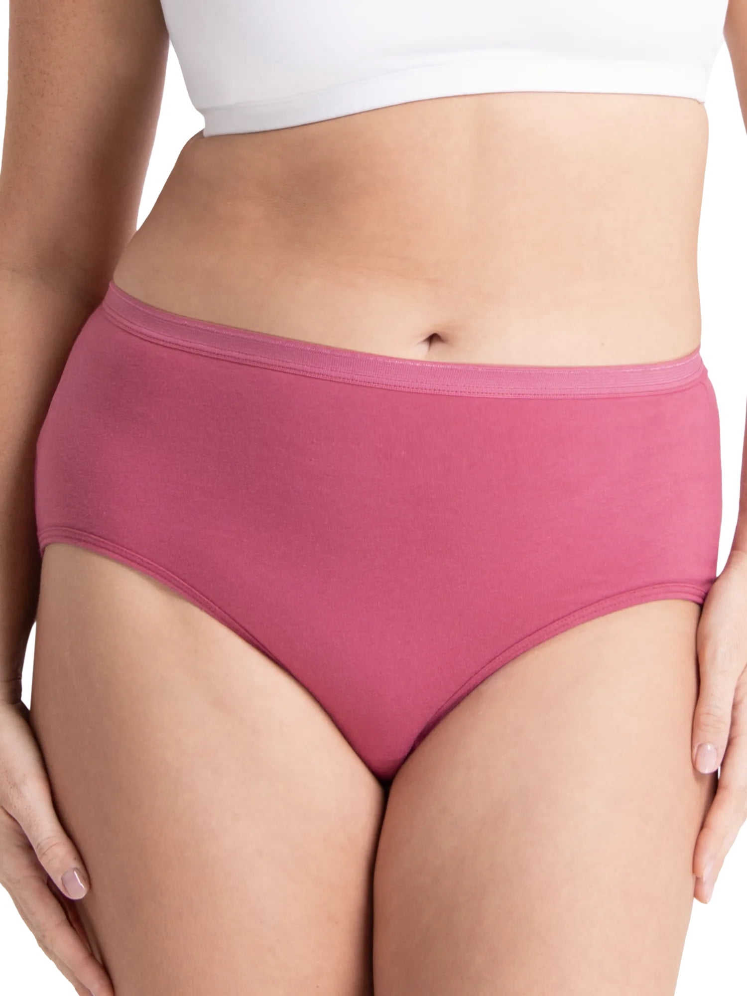 Fruit of the Loom Women's Cotton Brief Underwear, 6-Pack