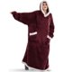 thumbnail image 1 of Manta de franela superlarga con mangas para hombre y mujer, Sudadera con capucha de invierno, jersey de lana gigante, 1 of 4