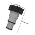 thumbnail image 2 of CRILSTYLEO 2Pcs Sturdy Grey Pool Filter Pump Adapter Compatible with Hose Interfaces Easy Installation Outdoor, 2 of 8