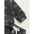 thumbnail image 6 of Babies Casual Two-piece Clothes Set Sun Printed Pattern Round Collar Pullover and Elastic Waist Pants, 6 of 8