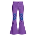 thumbnail image 4 of Glisme Teen Girls Trousers Colorblock Zip Front With Pockets Autumn Comfortable Girls Flare Leg Pants Size 15-16 Years, 4 of 4