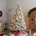 thumbnail image 5 of Nearly Natural 9ft. Flocked West Virginia Fir Artificial Christmas Tree with 650 Clear LED Lights and 1320 Bendable Branches, 5 of 11