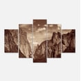 thumbnail image 2 of Rochers et Forêt en Noir et Blanc - Impression sur Toile Paysage, 2 of 3
