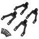 thumbnail image 4 of Soporte de amortiguador delantero y trasero para coche RC Amortiguador delantero y trasero para coche RC Negro, 4 of 9