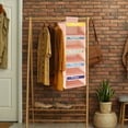 thumbnail image 5 of 5-Shelf Weekly Clothes Organizer for Kids with 6 Side Pockets, Days of The Week Hanging Closet Organizer Storage Shelves for School Outfits, Dorm Room Essential, 5 of 5