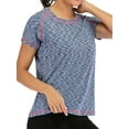 thumbnail image 2 of YouLoveIt Women's Workout Top Athletic Shirts Sport Activewear Tee Quick Dry Slim Fit Sports Yoga T-Shirts Performance T-Shirt Crewneck Tees T Shirts, 2 of 7
