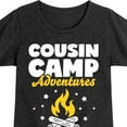 thumbnail image 3 of Instant Message - Camping - Cousin Camp Adventures - Toddler & Youth Girls Short Sleeve Graphic T-Shirt, 3 of 6