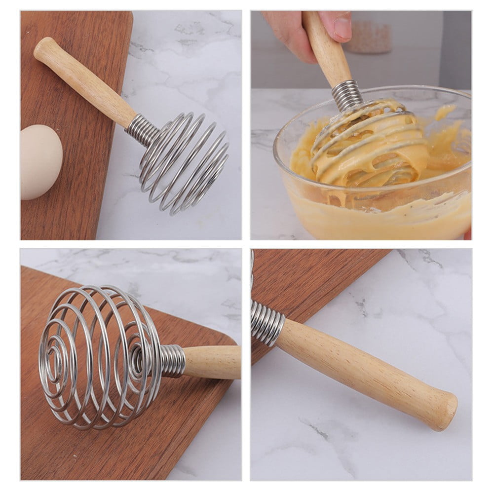 Spring Coil Whisk Wire Whip Cream Egg Beater Gravy Mixer Kitchen Cooking^m^