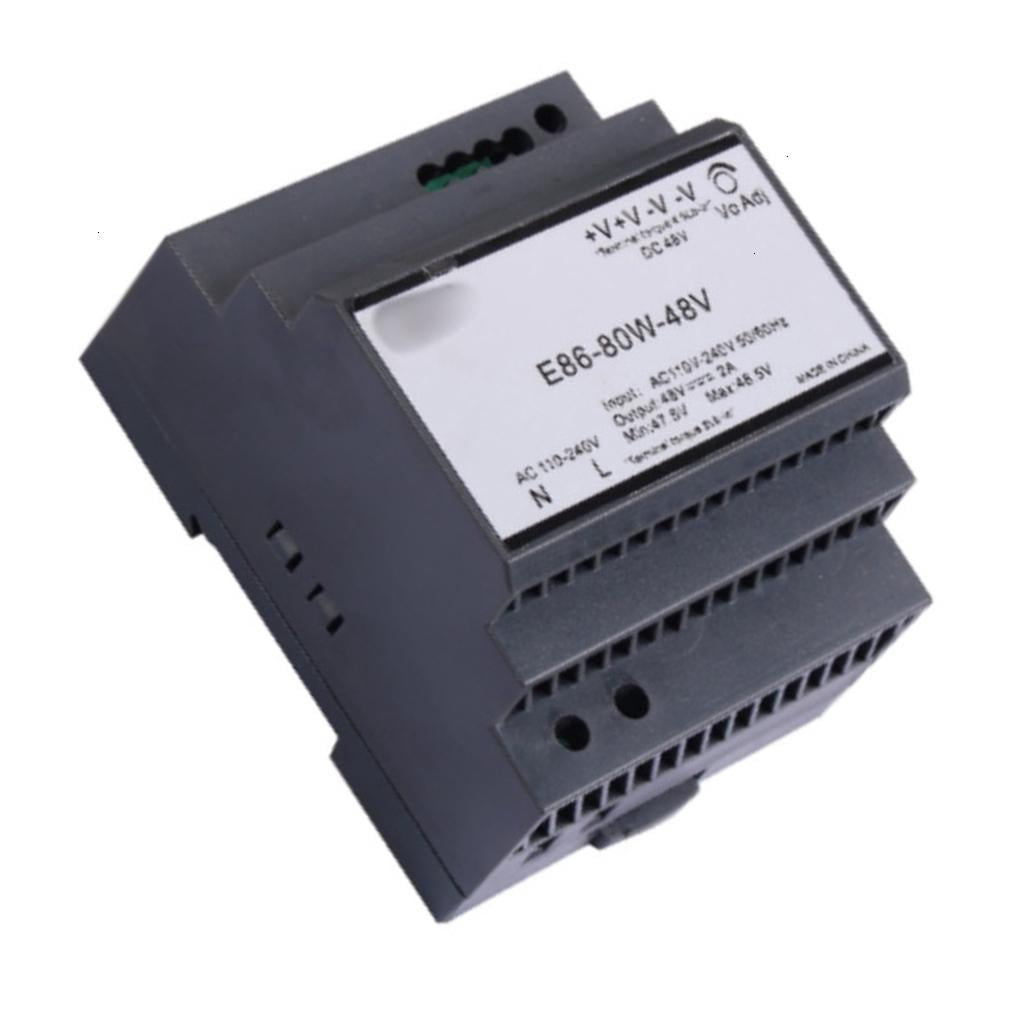 Professional 80W 220V 48V Power Converters With Protections DIN Rails For Commercial Applications