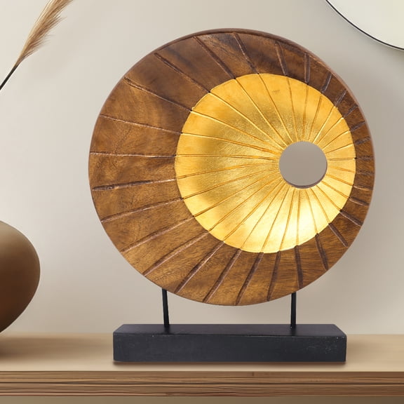 Decozen - Handmade Decorative Wooden Sculpture for Home Decor Acacia Wood