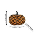 thumbnail image 3 of Kbndieu Halloween Decorations Artificial Knitted Pumpkin Decor, Simulation Realistic Pumpkin Decor Yellow Wool Pumpkin Props for Halloween Thanksgiving Party Decorations, 3 of 6