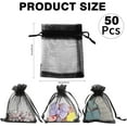 thumbnail image 2 of BOEIAC Organza Bags, White Organza Bags, 50Pcs, Sheer Organza Bags 3 x 4 inch, Jewelry Gift Bags, Party Favor Bags with Drawstring, Mesh Gift Pouches Mini Candy Bags for Wedding Christmas Party, 2 of 10