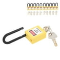 thumbnail image 4 of Lockout Lock, Lockout  Impact Resistance  For Factories Construction Sites, Hospitals Yellow,Red, 4 of 8