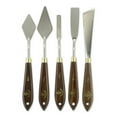 thumbnail image 2 of Creative Mark Stainless Steel Palette Knife Painting Tools - Paint Palette with Wooden Handle - Variety of Shapes and Sizes - Collection 5D, Set, 2 of 3