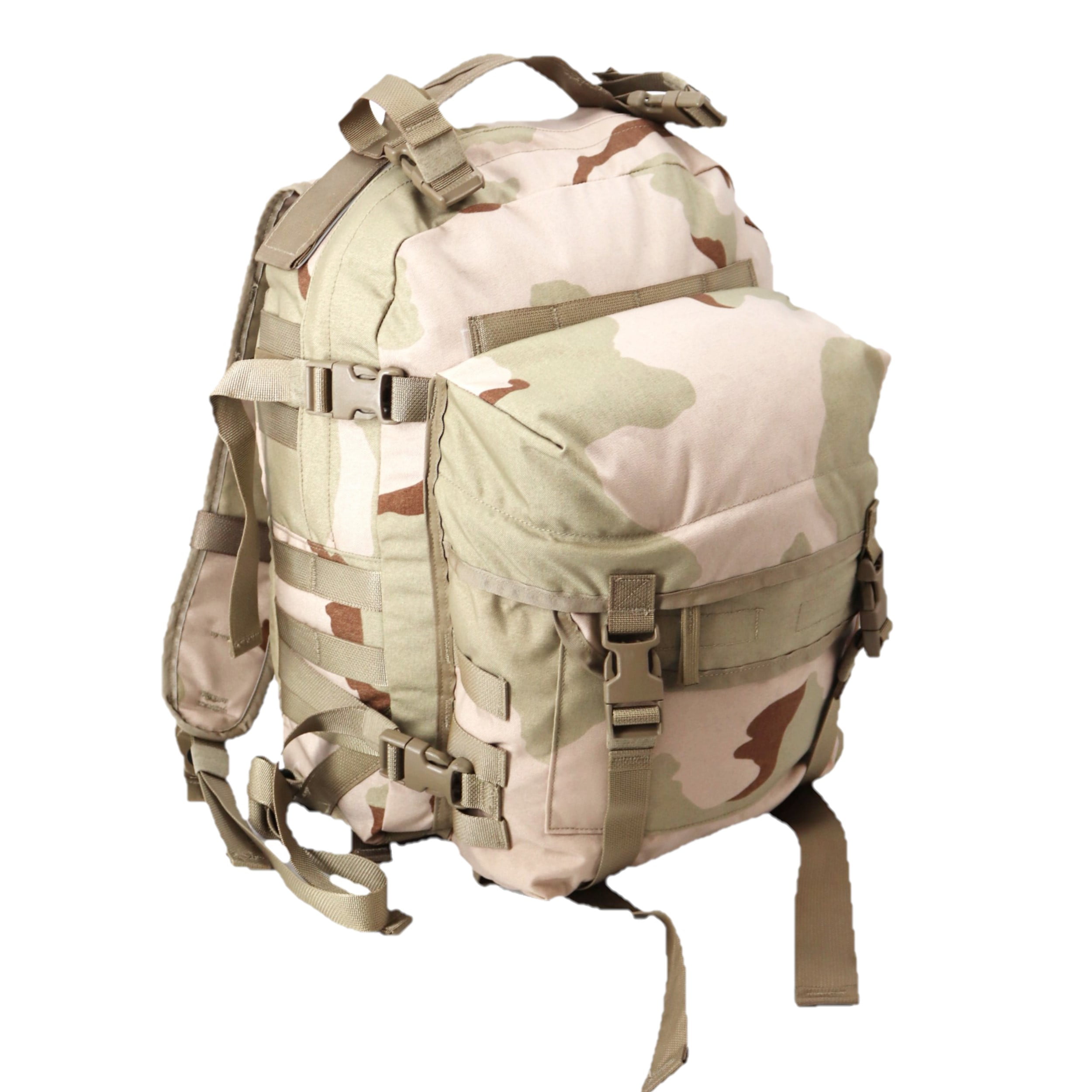 Military Spec. 3-Day MOLLE II Assault Pack— 3 Color Desert, Made 
