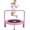 Pink, variant on RAVS Toddler Trampoline with Adjustable Foam Handle for Kids Ages 4-6, 36 inch, Pink