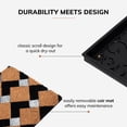 thumbnail image 3 of Natural & Recycled Rubber Boot Tray with Tan & Black Chevron Coir Insert, 3 of 6