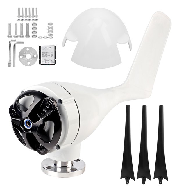 Aerogenerador, Generador de turbinas eólicas de 300 W Aerogenerador con controlador Kit de generador de turbinas eólicas Respuesta rápida NikouMX herramienta