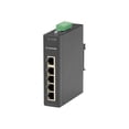 thumbnail image 1 of 5-Port Industrial Fast Ethernet Unmanaged Switch Extreme Temp, 1 of 2