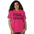 thumbnail image 4 of Cute Femme Fatale Sassy Attitude Women's Plus Size Graphic Tee Brisco Brands 4X, 4 of 5